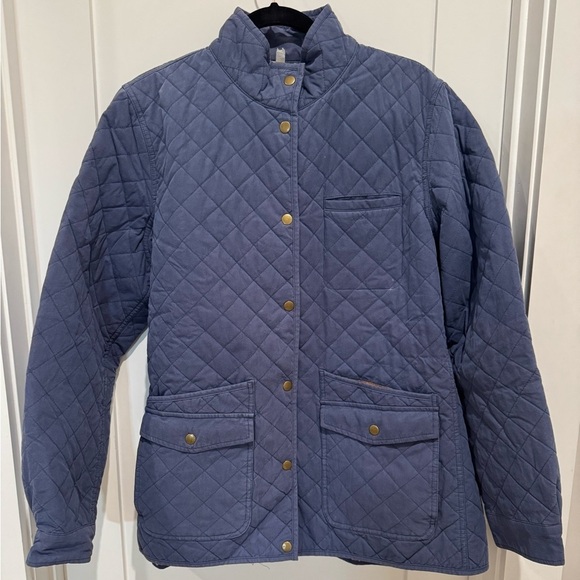 Duluth Blue Quilted Snap Button Jacket Women's L Insulated Stand Up Collar - Picture 5 of 11
